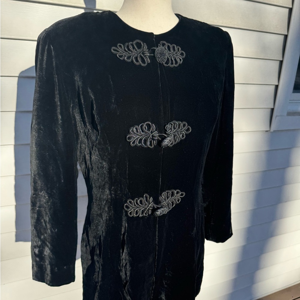 Vintage Richard Warren Blazer Jacket Women's‎ Silk velvet
